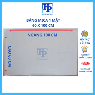 Bảng Trắng Viết Bút Lông SIZE 60x100 cm - Bảng viết bút lông treo tường - vpp hồng phát