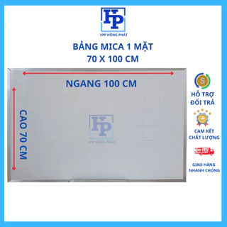 Bảng Viết Bút Lông - Bảng Trắng Treo Tường SIZE 70x100 cm - Bảng Mica Trắng vpp hồng phát