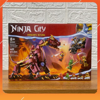 [Hàng Sẵn] NINJA Đồ Chơi Lắp Ráp NINJA CITY Heatwave Transforming Laval Dragon 80083 71793 ( 489 chi tiết )