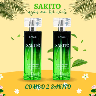 COMBO 2 Lọ Xịt Khử Mùi SAKITO LANCEJ 50ml - Làm Sạch Vùng Nách, Giúp Nách Khô Thoáng, Hương Nước Hoa Nhẹ Nhàng