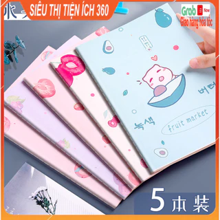 Vở ghi chép học tập A5 bìa in hình dễ thương kích thước phổ thông ( 60 trang )