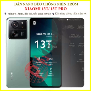 Dán chống nhìn trộm cho Xiaomi 13T/ 13T Pro - Dán dẻo nano