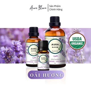 [CHAI LỚN] Tinh Dầu Lavender Oải Hương Xông Phòng Aura Bloom Thiên Nhiên Nguyên Chất 100ml