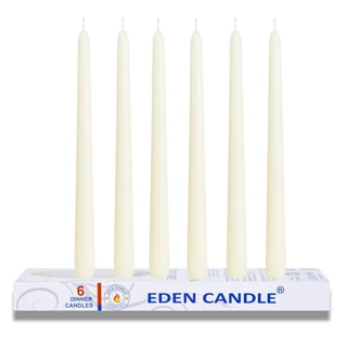 Hộp 6 nến thơm taper Eden Candle FTRAMART EDC2331 25 cm (Kem)