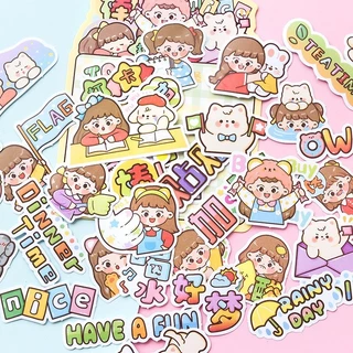 Set 40 miếng sticker bé gái cute - shop Liam