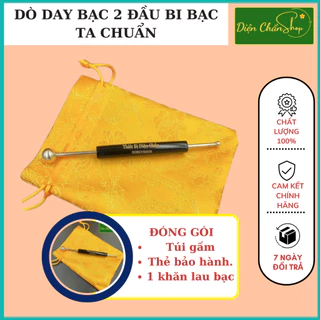 Dò Day Bạc 2 Đầu Diện Chẩn - Thân Sừng Trâu Cao Cấp - Dụng Cụ Diện Chẩn