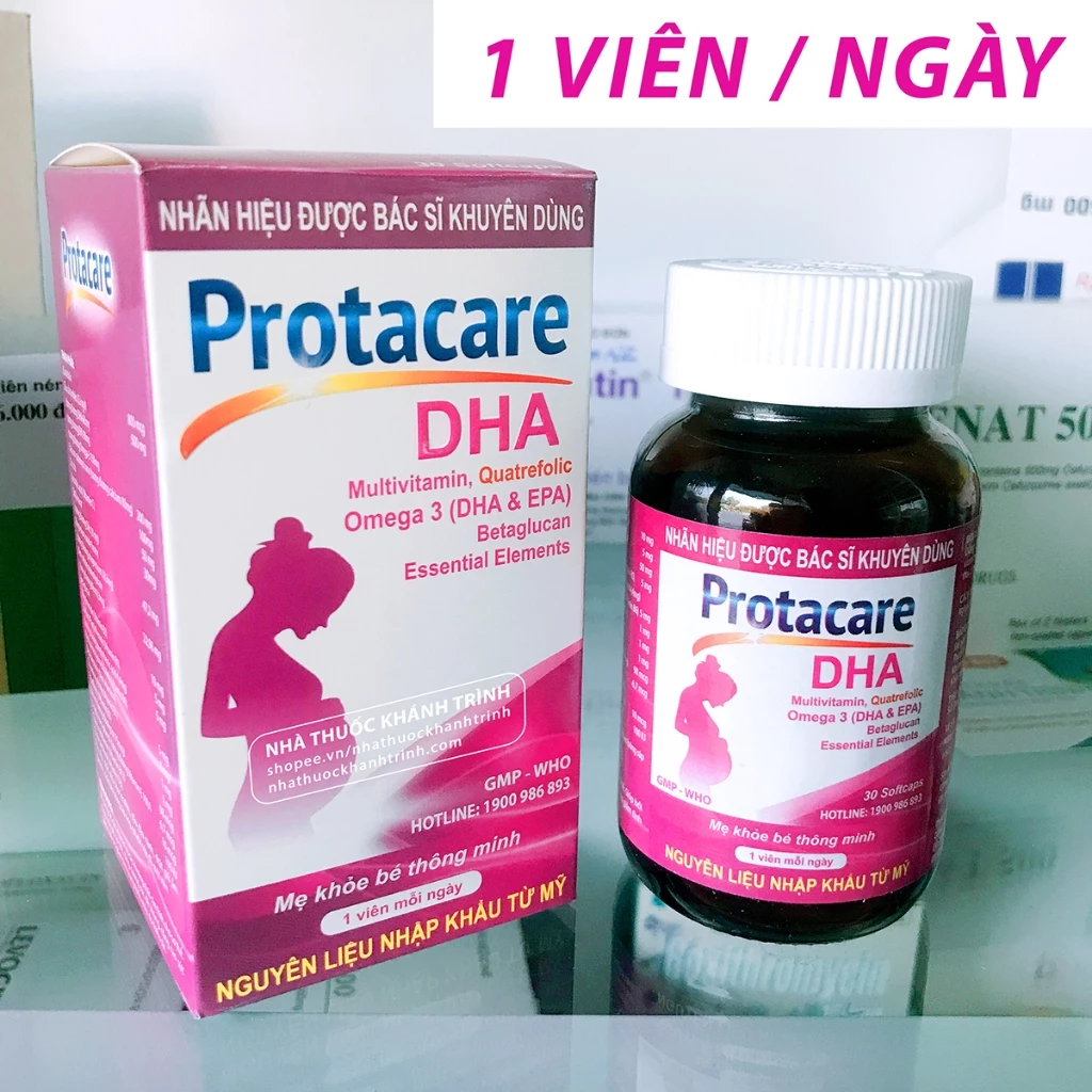 Protacare DHA (30 viên) viên bổ cho bà bầu Mediusa