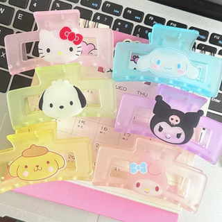 Kẹp tóc càng cua hoạt hình Sanrio Kuromi Melody Cinnamoroll Kitty Pompurin Pochacco dễ thương