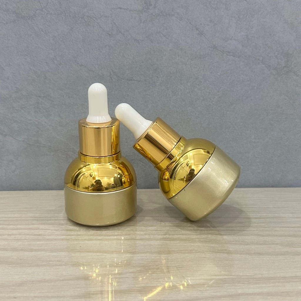 Lọ Chiết Serum Cao Cấp 🍄 Lọ Đựng Tinh Dầu 20ML Bầu Xi Vàng, Chiết Serum, Tinh Chất - Chai Lọ Mỹ Phẩm