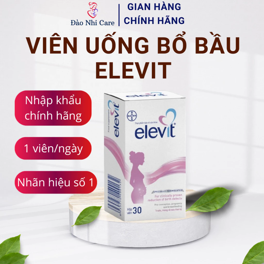 [Chính hãng]Viên uống Elevit bầu hỗ trợ sức khỏe mẹ bầu giúp cho thai kỳ khoẻ mạnh 30 viên