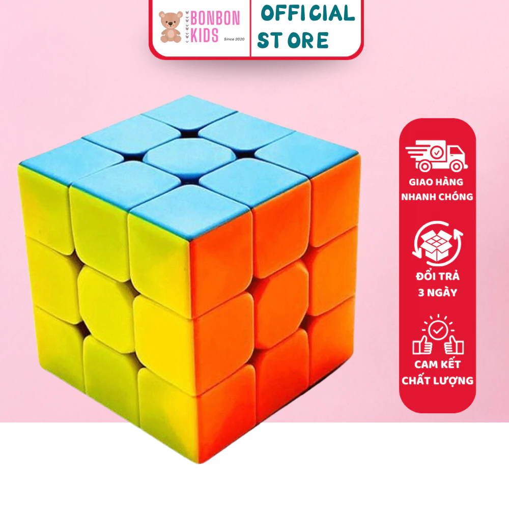 Đồ chơi RUBIK 3x3 không viền EQY655 - Đồ chơi giáo dục