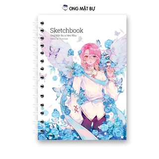 [CÁ CON] Sketchbook The Wings - ONG MẶT BỰ - sổ phác thảo không kỵ tẩy - giấy 172GSM - 72 tờ