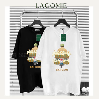 Áo Thun SÀI GÒN XƯA VIỆT NAM Cotton 100% Cao Cấp Unisex Nam Nữ Local Brand Form Rộng Tay Lỡ LAGOMIE