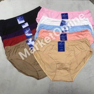 Set 10 Quần Lót Nữ Cotton Cao Cấp Cạp Cao Bigsize 48 Đến 100kg Co Giãn Thấm Hút Ang10 Marketonline68