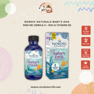 DHA Nordic Naturals Baby's DHA - 60ml Mỹ Cho Bé Từ Sơ Sinh