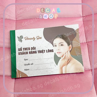 Sổ Theo Dõi Khách Hàng Triệt Lông - Cuốn 50 Tờ Giấy 80gsm