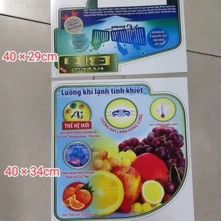 combo 10 tem dán tủ lạnh không ghi thương hiệu