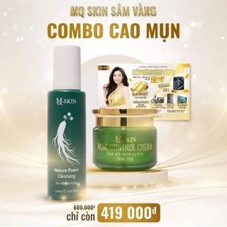 Combo Cao Mụn Sâm Vàng Mq skin