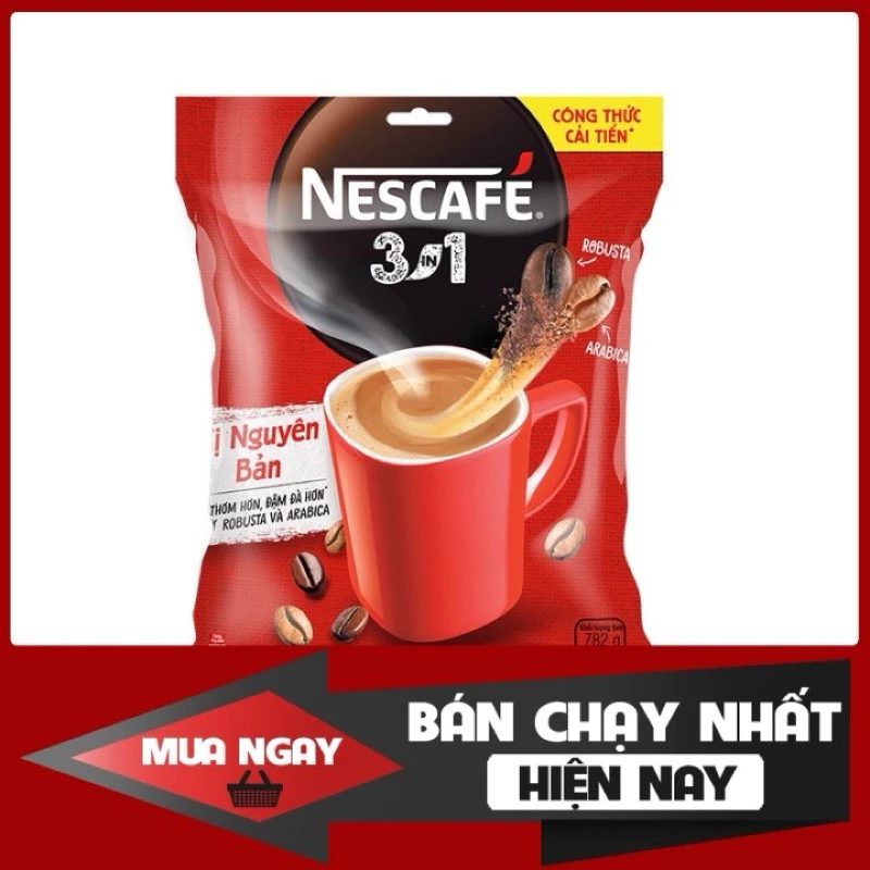 Nest Cafe 3 in 1 đậm đà đúng vị (Túi 46 gói)