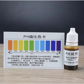 dung dịch test PH kiểm tra nguồn nước - thuốc thử PH, dung dịch thử PH, test tính kiềm của nước nhanh và chính xác