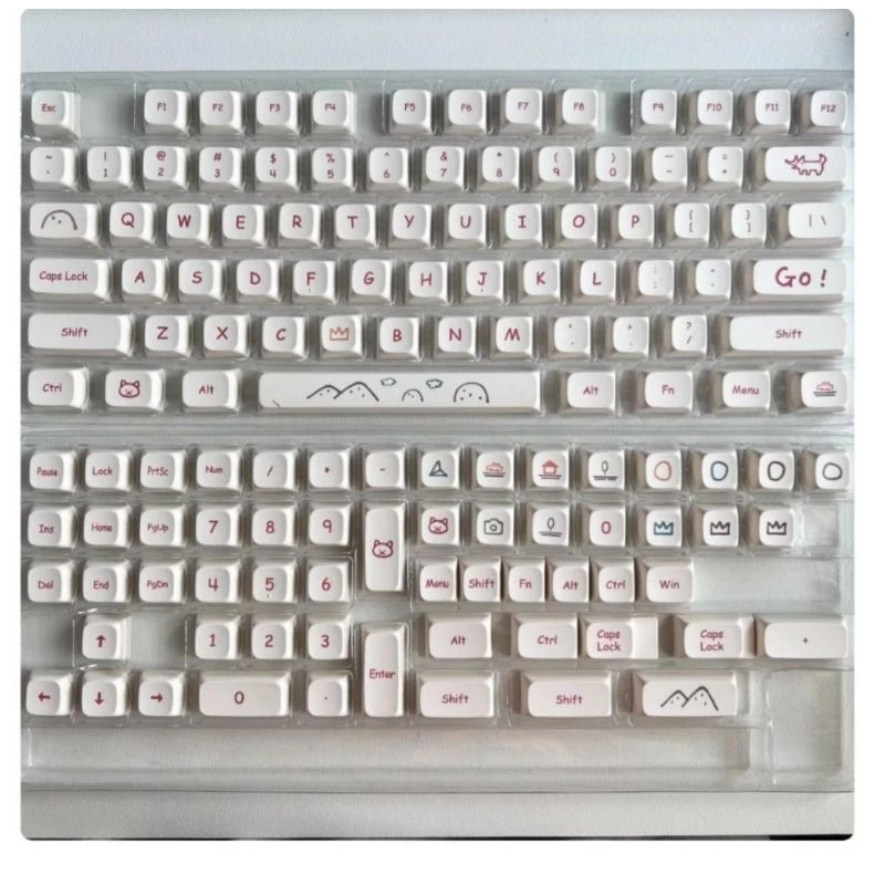 Keycap Graffiti nhựa PBT profile XDA dễ thương cho bàn phím