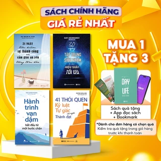 Bộ Sách Hành Trình Vạn Dặm, 41 Thói Quen Kỷ Luật Tự Giác, 30 Ngày Tập Trung Siêu Phàm - Bizbooks