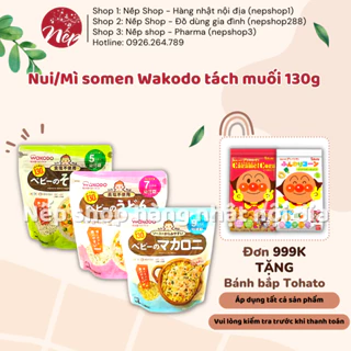 Nui/Mì somen Wakodo tách muối 130g Nhật Bản cho bé từ 5 đến 9 tháng tuổi - Nếp shop