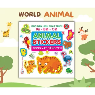 Sách - Bóc dán hình Động vật đáng yêu - Animal Stickers Tập 2 (VT)