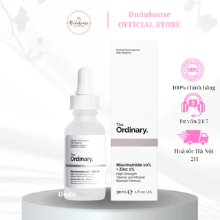 Tinh Chất The Ordinary Niacinamide 10% + Zinc 1% Giảm Mụn, Mờ Thâm 30ml Duduhouse