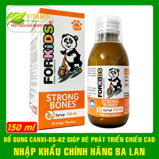 CANXI CHO BÉ FORKIDS STRONG BONES 150ml | NHẬP KHẨU CHÍNH HÃNG BALAN