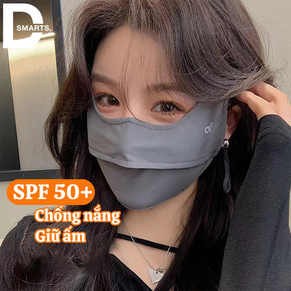 Khẩu Trang Chống Tia UV, Chống Nắng UPF 50+ Có Lót Nhung Giữ Ấm Hàng Chính Hãng Nội Địa Trung Cao Cấp.