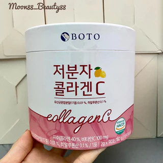 Hộp 90 gói Collagen Boto Collagen C vị Chanh Hàn Quốc Sáng mịn Trẻ hoá da, siêu hấp thu