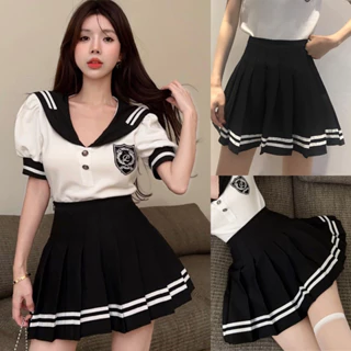 Chân Váy Tennis Váy Tennis Skirt Thủy Thủ Chữ A Dáng ngắn Váy Thiết Kế xếp ly