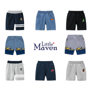 Quần short cotton 27Kids, BE TOP ô tô động vật A173 cho bé trai 2-8 tuổi - Little Maven Official Store