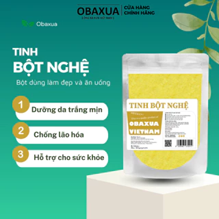 Tinh bột nghệ nguyên chất OBAXUA - trắng da, giảm mụn, mờ thâm nám, hỗ trợ tiêu hoá