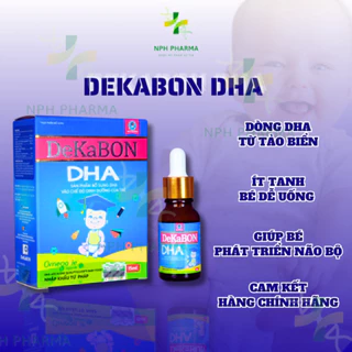 [CHÍNH HÃNG] DHA Dekabon 15ml chiết xuất tảo biển, ít tanh, dễ uống - giúp bé phát triển trí não, mắt sáng và ngủ ngon