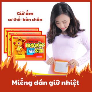 (Hàng Mới) Miếng Dán Giữ Nhiệt Chuột Túi Lựa Chọn Cơ Thể/Bàn Chân - Dán Nóng Sưởi Ấm Ngày Đèn Đỏ, Đau Bụng Kinh