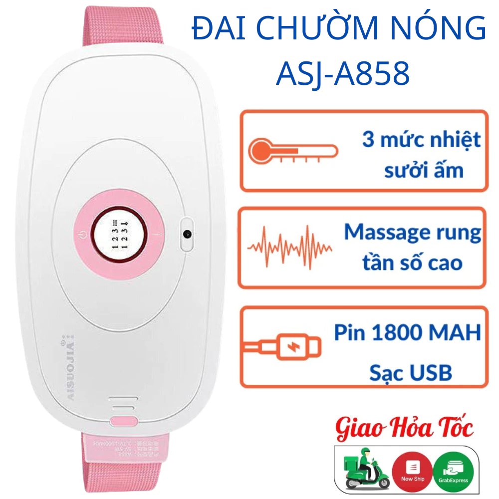 Máy massage làm ấm bụng, Đai đeo giảm đau bụng kinh nguyệt, Làm ấm tử cung cho phụ nữ đến kỳ