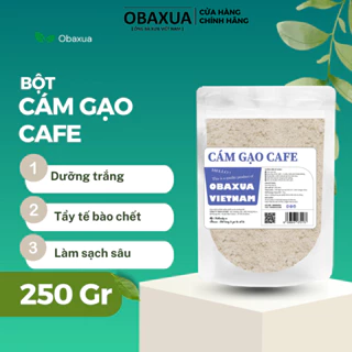 Bột ủ trắng cám gạo cafe Obaxua - Mặt nạ bột giúp dưỡng trắng, tẩy da tẩy da chết sạch sâu