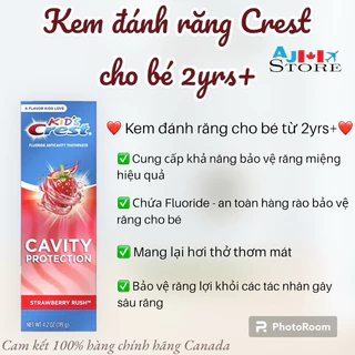 [Air] Kem đánh răng Crest cho bé 2yr+