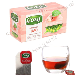 Trà Hương Đào Túi Lọc Cozy Thanh Nhiệt Tươi Mát Thơm Rõ Hương Đào Tự Nhiên (20 túi lọc x 2gr)