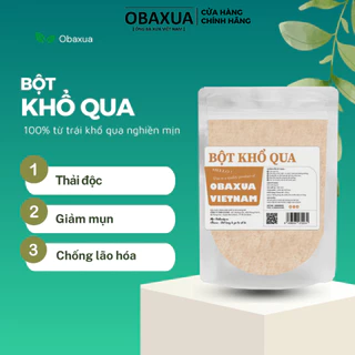 Bột khổ qua Obaxua nguyên chất 100% Organic - Mặt nạ giúp thải độc, giảm mụn, mát da