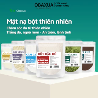 Mặt Nạ Bột Đắp Mặt Hữu cơ OBAXUA Dưỡng Da Trắng Mịn màng