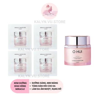 [1 gói] Kem Ohui hồng dưỡng ẩm chuyên sâu, làm trắng, căng bóng da và chống lão hóa OHUI Miracle Moisture Cream 1ml