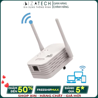 Bộ Kích Sóng Wifi 2 Râu Chính Hãng GIZATECH - Kích Wifi Siêu Khỏe Tăng Sóng Wifi Lên Tốc Độ Cao 300Mbps Siêu Mượt