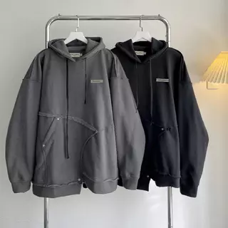 Áo Khoác Hoodie nỉ nam MACO Túi Ráp Tà Lệch Form Rộng Unisex Nam Nữ - Áo hoodie có mũ chui đầu Jaystoree2 🖤