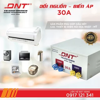 Biến áp DNT 30A 220v ra 100v