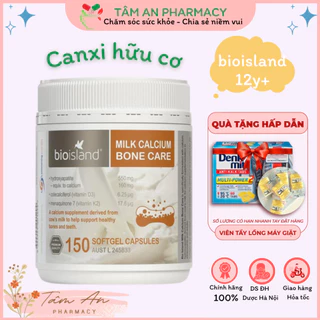 Viên sữa bổ sung canxi Bio Island Milk Calcium Bone Care 150 viên Úc cho bà bầu, người lớn trưởng thành