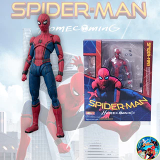 [HÀNG SẴN-HỎA TỐC] Mô hình Spider Man Home Coming SHF Có Khớp 16cm
