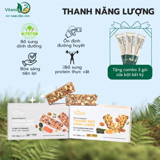 Thanh Ngũ Cốc Protein Thực Vật, Ăn Kiêng, Giảm Cân, Eat Clean, Ăn Chay có 2 vị